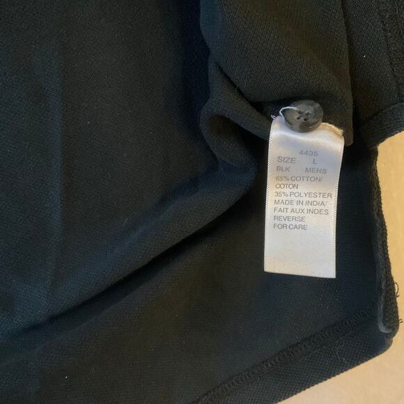 Elite Series Men Short Sleeve Polo Shirt Size XL, Black - Picture 6 of 8